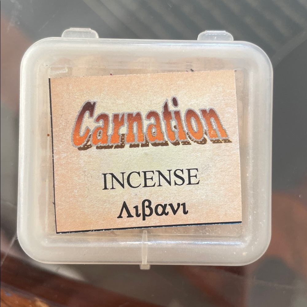 Frankincense Organic Carnation Scented Incense From The Holy Land Jerusalem